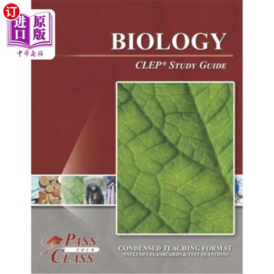 海外直订Biology CLEP Test Study Guide 生物CLEP考试学习指南