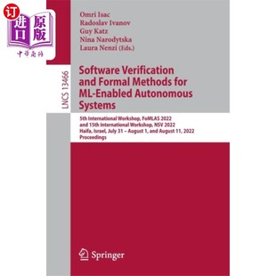 海外直订Software Verification and Formal Methods for ML-... 支持ml的自治系统的软件验证和形式化方法
