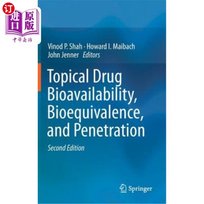 海外直订医药图书Topical Drug Bioavailability, Bioequivalence, and Penetration 局部药物的生物利用度，生物等效性和渗