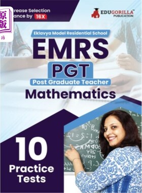 海外直订EMRS PGT Mathematics Exam Book 2023 (English Edition) - Eklavya Model Residentia EMRS PGT数学