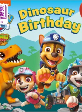 海外直订PAW Patrol Board Book - Dinosaur Birthday 爪子巡逻板书-恐龙生日