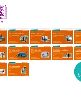 海外直订Read Write Inc. Phonics: Orange Set 4 More Story... Read Write公司拼读:橙色套装4本故事书(混合包12本)