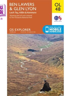 海外直订Ben Lawers & Glen Lyon, Loch Tay, Killin & Kenmo... Ben Lawers & Glen Lyon， Loch Tay， Killi