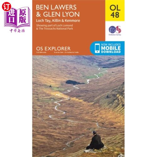 海外直订Ben Lawers & Glen Lyon, Loch Tay, Killin & Kenmo... Ben Lawers & Glen Lyon， Loch Tay， Killi
