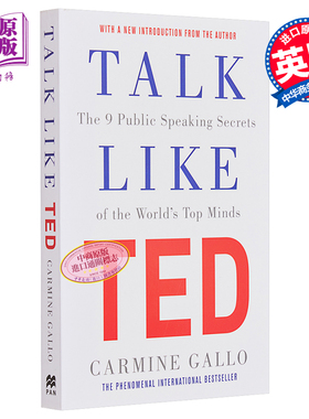 像TED 一样演讲 世界优秀人物的9个公开演讲秘诀 英文原版 Talk Like TED Carmine Gallo 自我提升【中商原版】