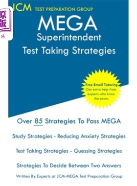 海外直订MEGA Superintendent - Test Taking Strategies: MEGA 059 Exam - Free Online Tutori 超级总监-应试策略：超级059