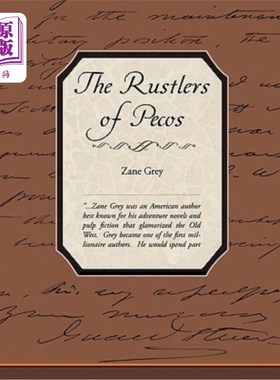 海外直订The Rustlers of Pecos County 佩科斯郡的沙手
