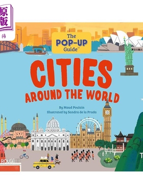 立体指南 地球上的大城市 The Pop-Up Guide Cities Around the World 英文原版 儿童立体书玩具书 科普绘本 精装【中商原版?