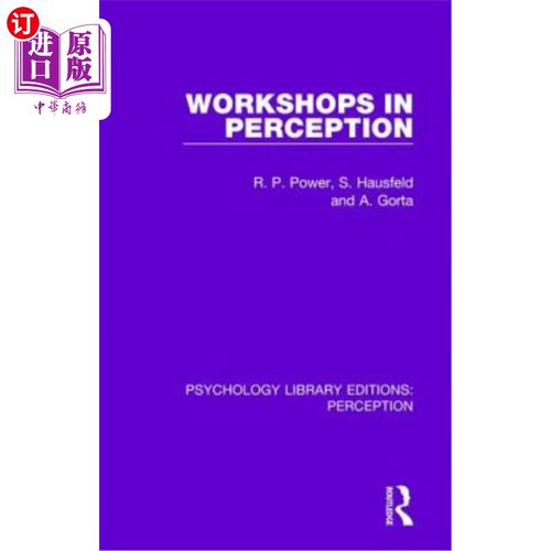 海外直订Workshops in Perception 感知工作坊