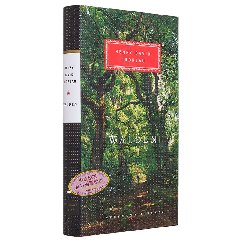 瓦尔登湖 Everyman Library Classics Walden 英文原版 Henry David Thoreau 亨利 戴维 梭罗【中商原版】