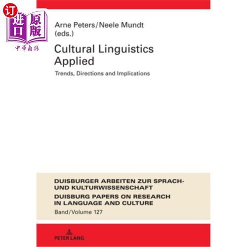 海外直订Cultural Linguistics Applied: Trends, Directions and Implications 文化语言学的应用:趋势、方向和启示