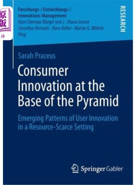 海外直订Consumer Innovation at the Base of the Pyramid: Emerging Patterns of User Innova 金字塔底部的消费者创新：资