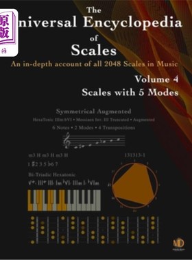 海外直订The Universal Encyclopedia of Scales Volume 4: Scales with 5 modes 世界音阶百科全书第4卷:5种模式的音阶