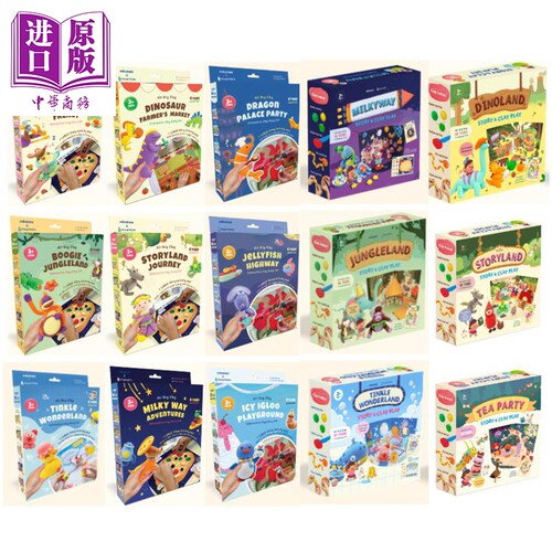 魔法童心免烤风干黏土故事套装合集 迷你/中款/大套装 DIY创意手工粘土 Wizard Within Air-dry clay story kit【中商原版】