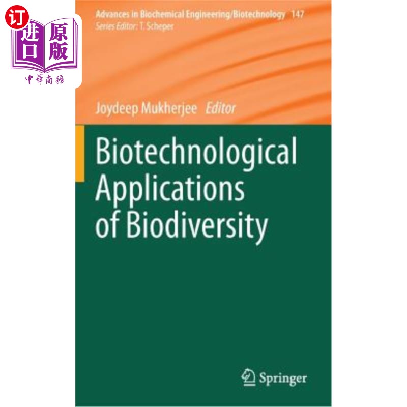 海外直订Biotechnological Applications of Biodiversity 生物多样性的生物技术应用