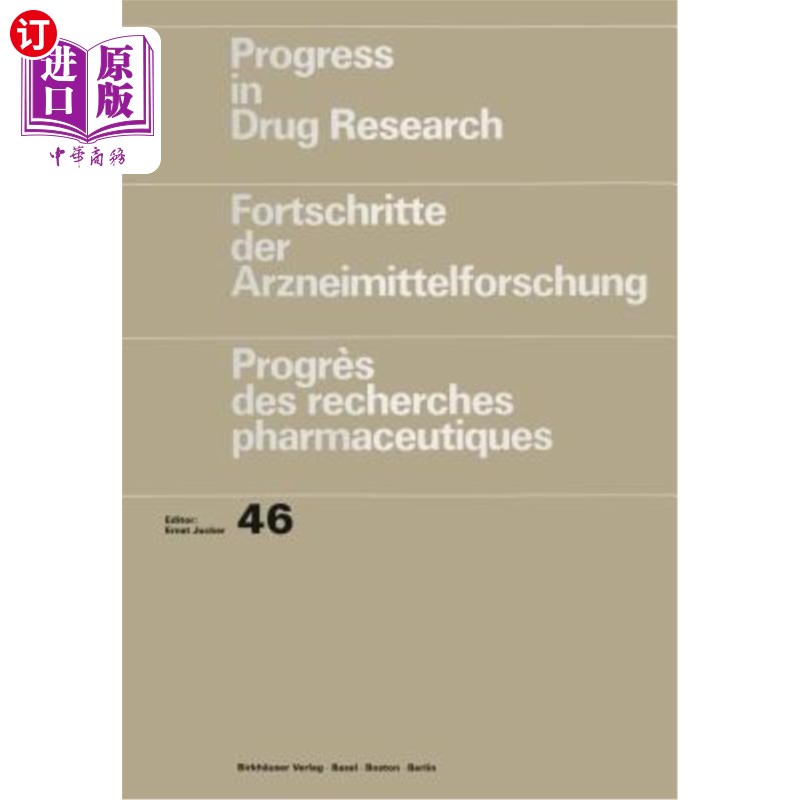 海外直订医药图书Progress in Drug Research/Fortschritte Der Arzneimittelforschung/Progrès Des Rec Progress在Dr