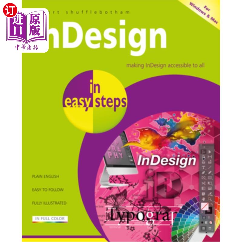 海外直订Indesign in Easy Steps 在简单的步骤中设计