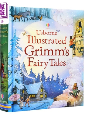格林童话 15个故事合集 英文版Usborne Illustrated Grimms Fairy Tales 精装经典童话故事 儿童文学全彩插图【中商原版】