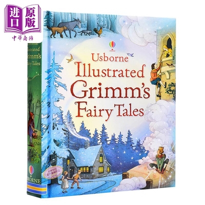 格林童话 15个故事合集 英文版Usborne Illustrated Grimms Fairy Tales 精装经典童话故事 儿童文学全彩插图【中商原版】