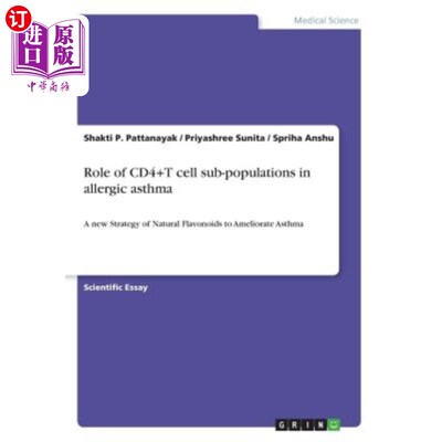 海外直订医药图书Role of Cd4+t Cell Sub-Populations in Allergic Asthma Cd4+t细胞亚群在过敏性哮喘中的作用