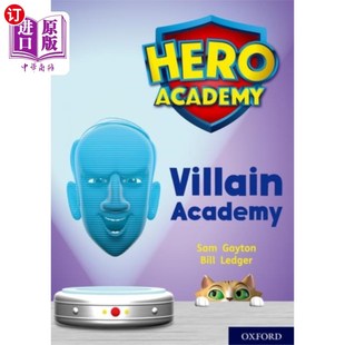 英雄学院：牛津12级 图书乐队：恶棍学院 Level Book Band Lime Oxford 莱姆 海外直订Hero Villain Academy