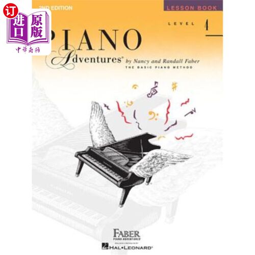 海外直订Level 4 - Lesson Book: Piano Adventures 第4级-教科书：钢琴冒险