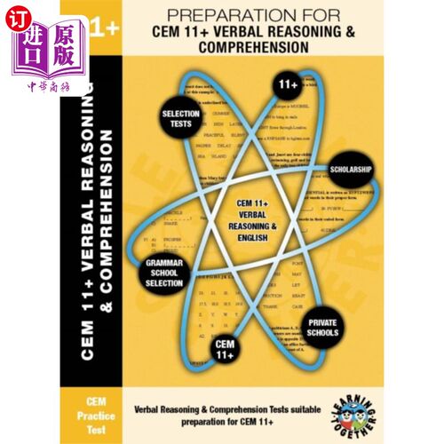 海外直订CEM 11+ Verbal Reasoning & Comprehension CEM 11+言语推理与理解
