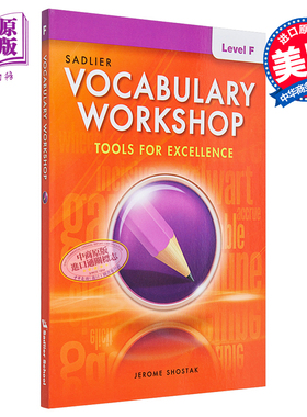 Vocabulary Workshop 2022 Student Grade 11 Level F 词汇工作坊学生书高中二年级 英语英文原版进口教辅图书【中商原版】