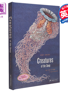 深海生物3D立体书 进口艺术 Creatures of the Deep: The Pop-up Book 进口创意礼品书 益智玩具 科普读物 【中商原版】