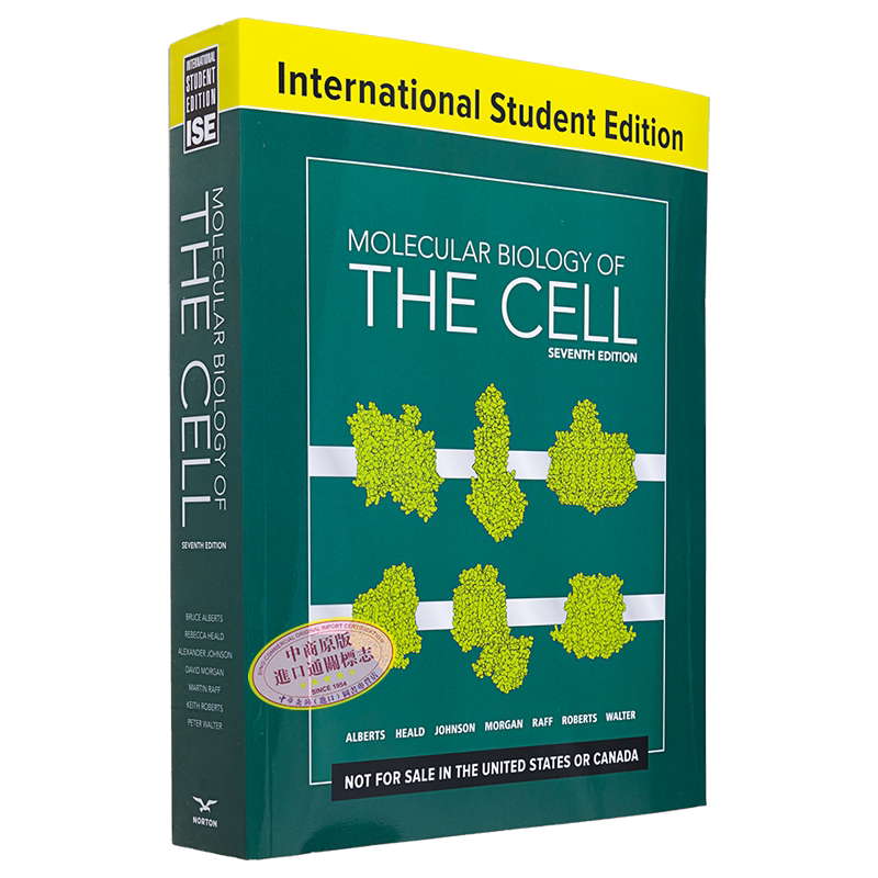 预售 细胞分子生物学 第7版 国际学生版 Molecular Biology of the Cell 英文原版 Bruce Alberts 生命科学 科普【中商原版】