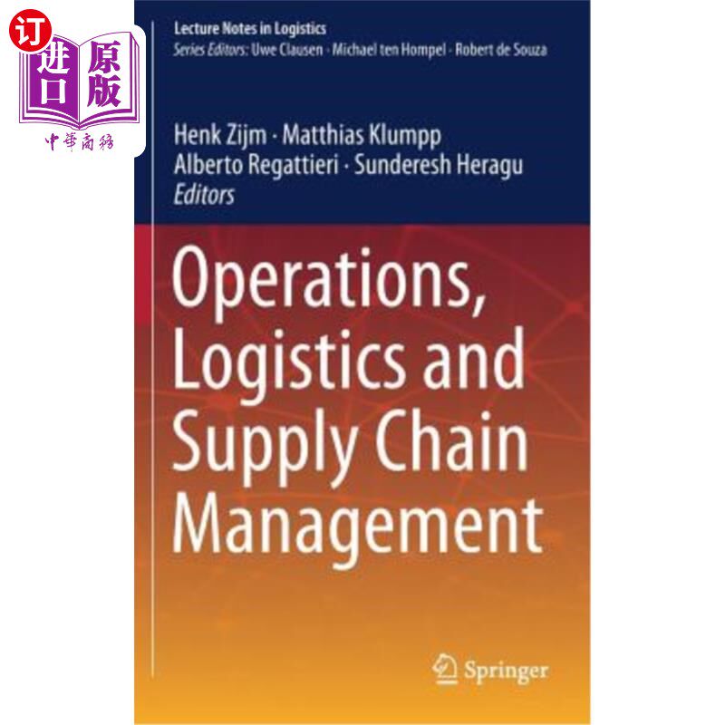 海外直订Operations, Logistics and Supply Chain Management 运营,物流和供应链管理