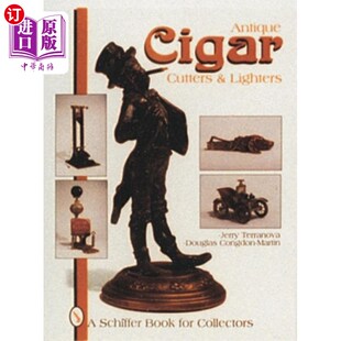Lighters 海外直订Antique and Cutters 古董雪茄切割机和打火机 Cigar