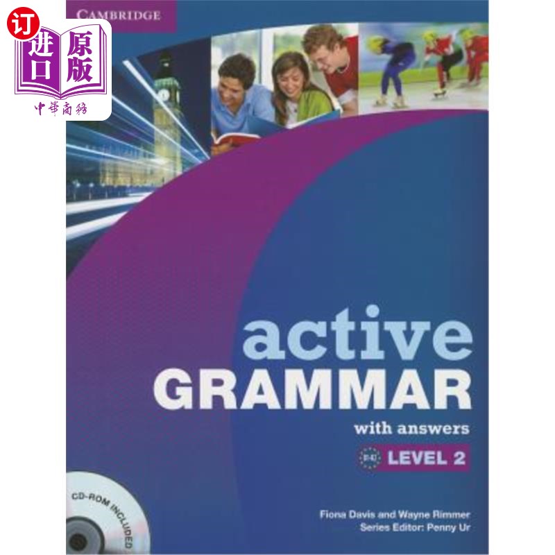 海外直订Active Grammar with Answers, Level 2 [With CDROM] 主动语法，带答案，2级[带光盘]