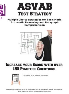 海外直订ASVAB Test Strategy: Winning Multiple Choice Strategies for the ASVAB Test ASVAB测试策略：赢得ASVAB测试的多