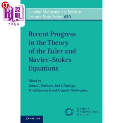 海外直订Recent Progress in the Theory of the Euler and Navier-Stokes Equations Euler方程和Navier-Stoke