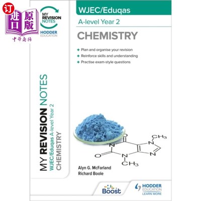 海外直订My Revision Notes: WJEC/Eduqas A-Level Year 2 Ch... 我的复习笔记:WJEC/Eduqas A-Level二年级化学
