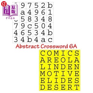 海外直订Abstract 摘要字谜6A Crossword