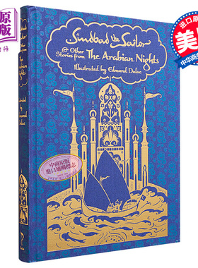 现货 航海家辛巴达 及一千零一夜的故事 Calla Editions 精装插图版 英文原版 Sindbad the Sailor Edmund Dulac【中商原版】
