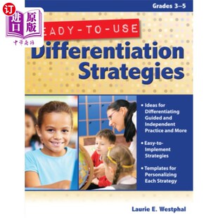 海外直订Ready-to-Use Differentiation Strategies: Grades 3-5 现成的差异化策略:3-5级