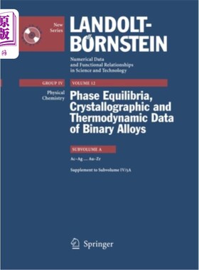 海外直订Ac-Ag....Au-Zr: Supplement to Subvolume IV/5a Ac-Ag....Au-Zr：子卷 IV/5a 的补充