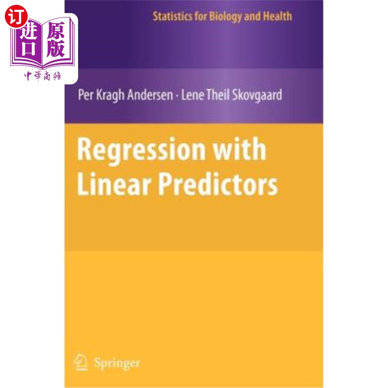 海外直订Regression with Linear Predictors 线性预测回归