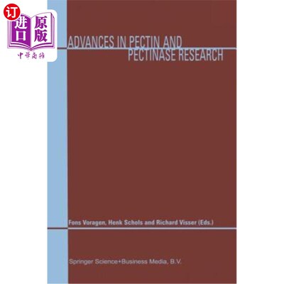 海外直订Advances in Pectin and Pectinase Research 果胶及果胶酶研究进展
