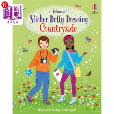 海外直订Sticker Dolly Dressing Countryside 贴纸娃娃装扮乡村