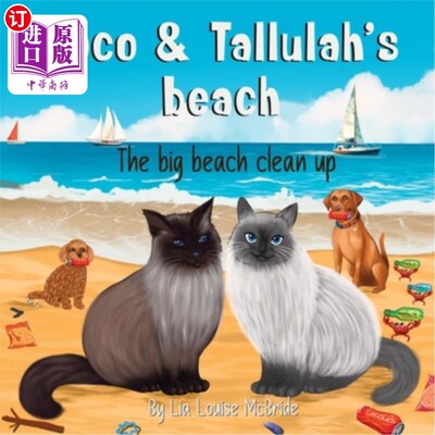 海外直订Coco and Tallulah's Beach: The big beach clean up 可可和塔卢拉的海滩：大扫除的海滩