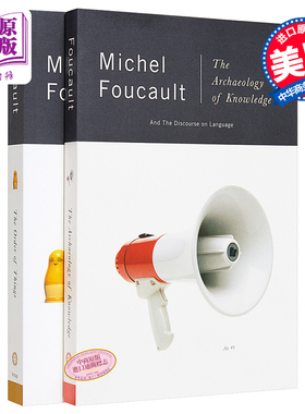 预售 福柯经典作品 2本套装 英文原版 Michel Foucault 事物的秩序 知识考古学【中商原版】