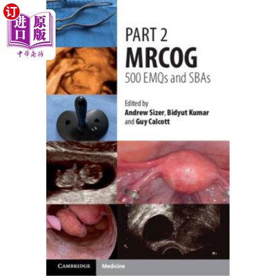 海外直订医药图书Part 2 Mrcog: 500 Emqs and Sbas 第2部分Mrcog:500 EMQ和SBA