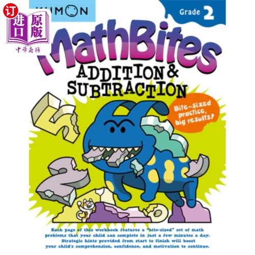 海外直订Kumon Math Bites: Grade 2 Addition & Subtraction Kumon Math Bites: Grade 2加减法
