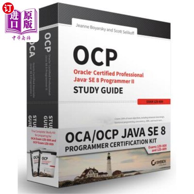 海外直订OCA/OCP Java SE 8 Programmer Certification Kit: Exam 1Z0-808 and Exam 1Z0-809 OCA/OCP Java