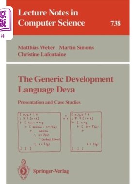 海外直订The Generic Development Language Deva 通用开发语言Deva
