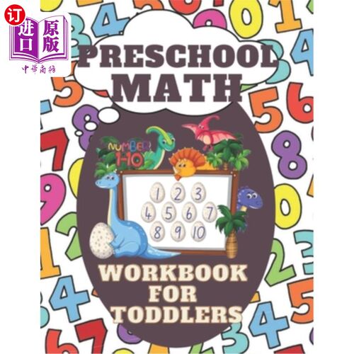 海外直订Preschool Math Workbook for Toddlers: Great for Ages 2-4 Preschool Learning Book